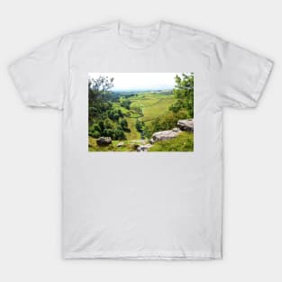 View From The Top Of Malham Cove #1 T-Shirt